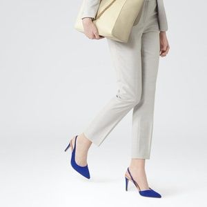 Reiss Women's Blue Allie Slingback Court Heels